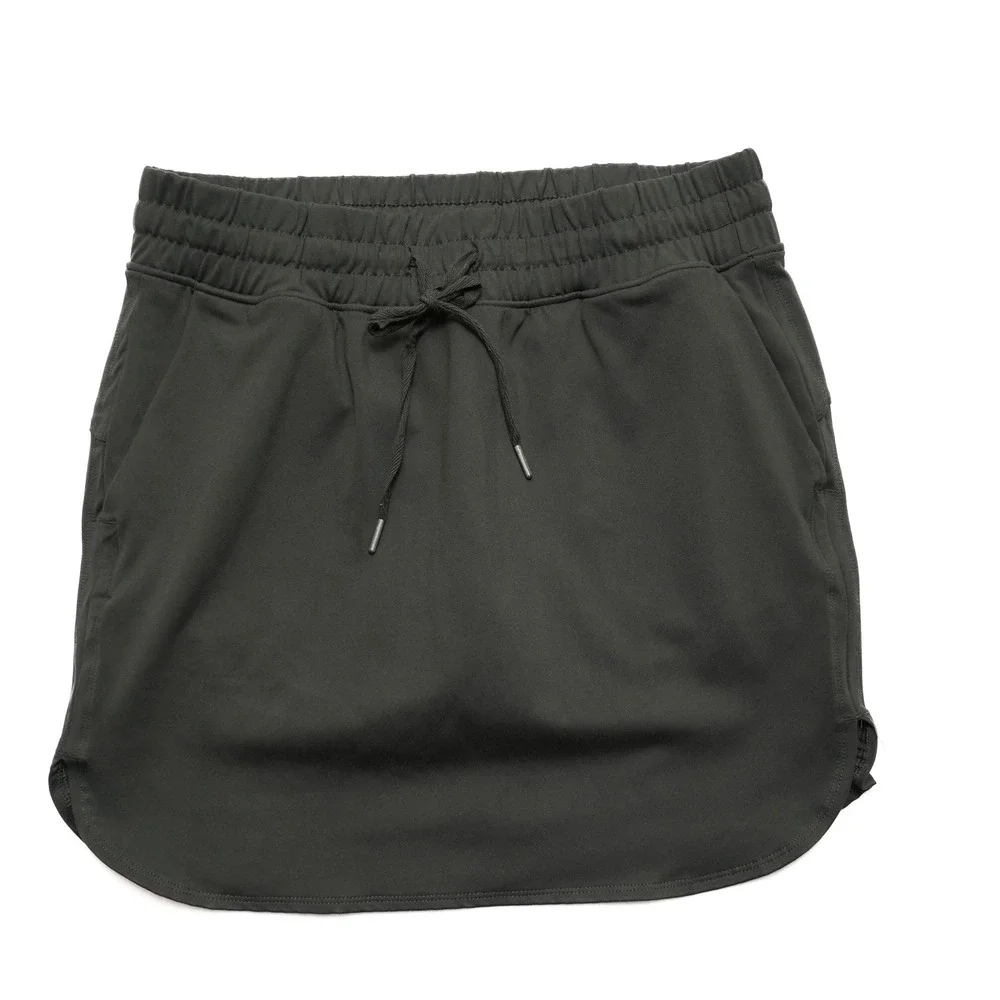 Jones & Co Jones New York Skort Women Small Dark Green Elastic Drawstring Pocket